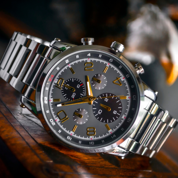 Men silver watch