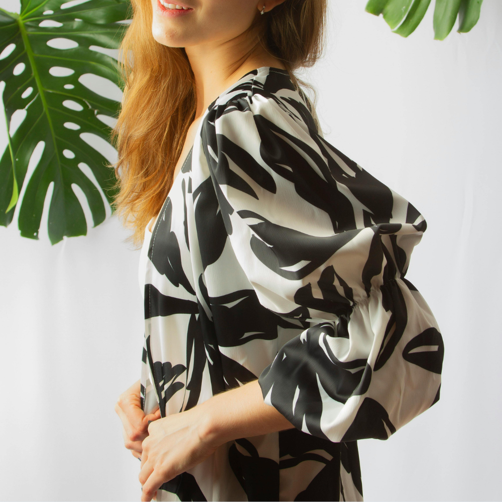 Black & White Blouse